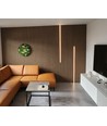 240cm LED Akustikpanel-sæt, sort - 2 stk. Enkeltfarvet LED strips (240cm) m. 78W strømforsyning - WiFi eller RF