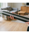 60cm aflang væglampe - Sort, firkantet, op/ned, justerbar, inde / ude, IP65, inkl. lyskilde