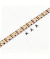 5m 9W/m CCT LED strip RA95 - 24V DC, 400 LED pr. meter, 8mm bred, 2m kabel