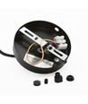 BIRK Børstet Messing Ø19cm pendel - E27 fatning, 2m ledning, Aluminium