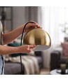 GLOBE Messing Ø20cm pendel - E27 fatning, 2m ledning, Metal