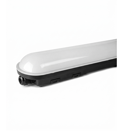 150cm LED armatur 50W - Gennemfortrådet, Sort, 160 lm/W 5000K