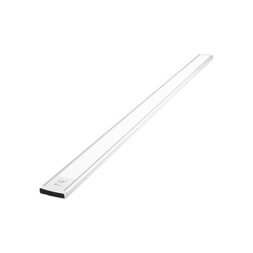 Batteri skabsbelysning - 80cm, Sølv, PIR sensor, genopladelig