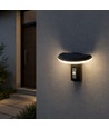 2W LED solcelle havelampe med sensor - IP54, 3000K, sort