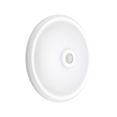 12W LED sensorlampe - Rund, hvid, PIR sensor, Cree chip, 3-i-1 CCT