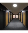 12W LED sensorlampe - Rund, hvid, PIR sensor, Cree chip, 3-i-1 CCT