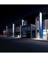 V-Tac 30W LED projektør - Sort, 6500K, Slimline