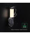 V-Tac 6W LED væglampe - IP44, 3000K, udendørs
