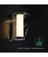 V-Tac 8W LED væglampe - IP44, 3000K, udendørs