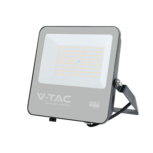 100W LED projektør - 185lm/W, Cree chip, sort, 6500K, 6 års garanti