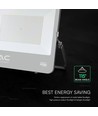 200W LED projektør - 185lm/W, Cree chip, sort hus, 6 års garanti
