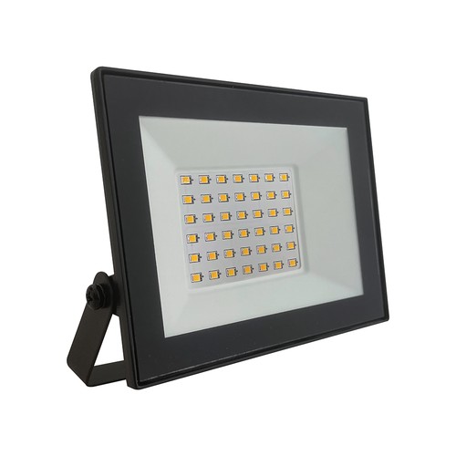 V-Tac 30W Slimline LED projektør - Sort hus, 4000K