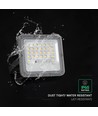 V-Tac LED solcelle projektør med PIR sensor - 150lm/W, IP65, 6000K
