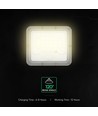 V-Tac LED solcelle projektør med PIR sensor - 150lm/W, IP65, 6000K