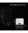 V-Tac 12W solcelle LED projektør - IP65, sort, 3-i-1