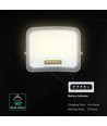 V-Tac 12W solcelle LED projektør - IP65, sort, 3-i-1