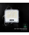 20W LED projektør med solcellepanel - IP65, sort, 3-i-1, udendørs