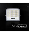 V-Tac 25W LED projektør med solcelle - IP65, sort