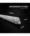 V-Tac 150cm T8 LED armatur - Til 1x 150cm LED rør, IP65 vandtæt
