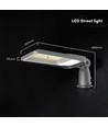 V-Tac 100W justerbar LED gadelampe - 120lm/W, Cree chip, 6500K, 6 års garanti