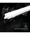 150cm 48W vandtæt komplet LED armatur - 120lm/W, CCT