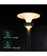V-Tac 20W Lotus LED solcelle havelampe - LiFePO4 batteri, 6000mAh, 3-i-1
