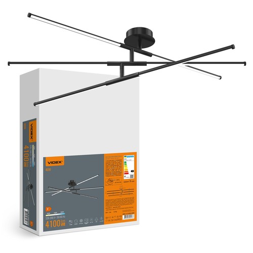 40W LED loftslampe - Sort, CCT