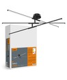 40W LED loftslampe - Sort, CCT