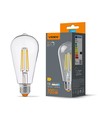 E27 6W dæmpbar filament LED pære - ST64, neutral hvid