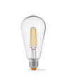 E27 6W dæmpbar filament LED pære - ST64, neutral hvid