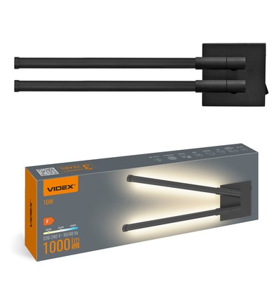 10W LED væg/loftlampe - Sort, CCT, 3 lyskulører