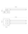 10W LED væg/loftlampe - Sort, CCT, 3 lyskulører
