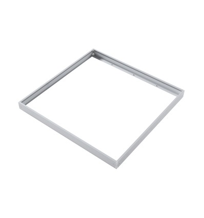 Ramme til 60x60 LED panel - Hurtig samlesæt, plast hjørner, hvid kant