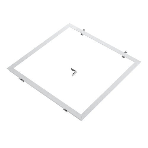 Indbygningsramme til 60x60 LED panel - Passer til Troldtekt uden tilpasning, hvid kant