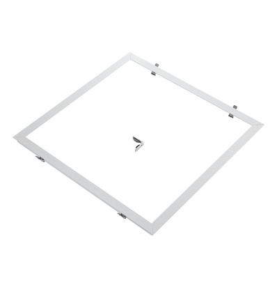 Indbygningsramme til 60x60 LED panel - Passer til Troldtekt uden tilpasning, hvid kant