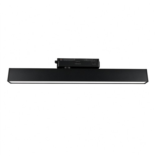 30/28/25W 1-faset LED lysskinne - 60 cm, Sort, 1F2W