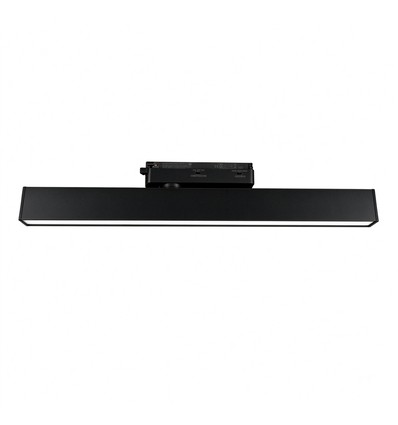 30/28/25W 1-faset LED lysskinne - 60 cm, Sort, 1F2W