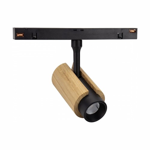 6W System Shift CCT Spot S Wood - 24°, sort, CCT switch