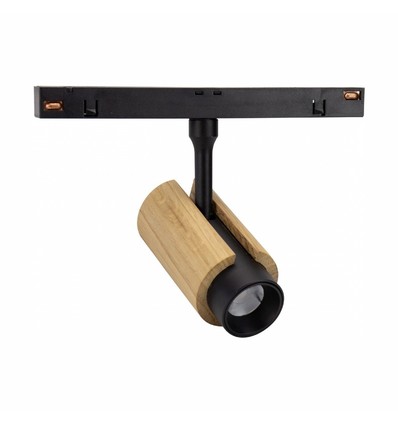 6W System Shift CCT Spot S Wood - 24°, sort, CCT switch