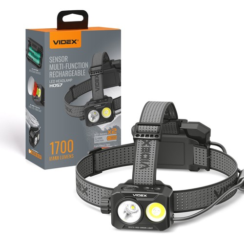 LED pandelampe - håndsensor + 16 lysfunktioner, 2x2200mAh, genopladelig, IP65