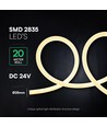 16W/m 360° rund Neon Flex LED strip - 24V, Ø25mm, 2700K