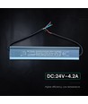 100W / 24V DC strømforsyning til LED strips - IP67 vandtæt