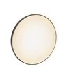 32W LED loftslampe - Ø38cm, Højde: 5,2cm, hvid kant, inkl. sort ring