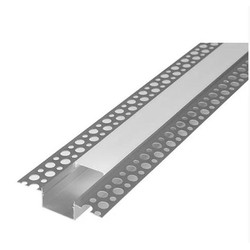 Alu / PVC profiler Aluprofil 50x20 til indspartling - 2 meter, hvid, inkl. mælkehvidt cover