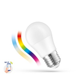 Outlet Outlet: LED P45 5W E-27 230V RGB + CCT + DIMM WI-FI/BT Spectrum SMART