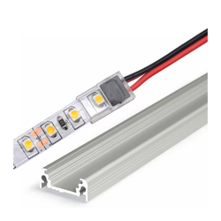 LED belysning Outlet: STRIPCLIP™ 10mm, tynd IP20, til enkeltfarvede strips, til aluprofiler