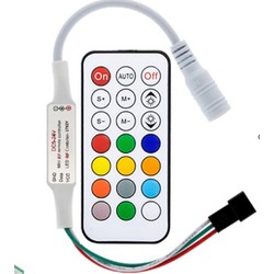 RGBIC LED strip RGBIC kontroller med fjernbetjening - RF trådløs, slim fjernbetjening
