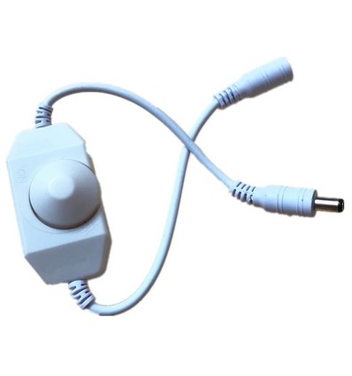 Lysdæmper med ledning - Hvid, 12V (72W), 24V (144W)