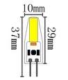 G4 1,5W SILI1.5 LED pære - 12V/24V AC/DC