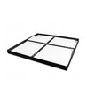 60x60 LED panel, 60W - Højde:38mm, 80lm/W, indbygget i sort ramme